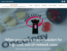 Tablet Screenshot of miradorservices.com